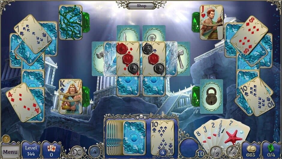 Скриншот 1 из Jewel Match Atlantis Solitaire: Collector's Edition