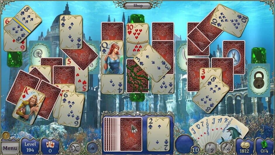 Скриншот 2 из Jewel Match Atlantis Solitaire: Collector's Edition