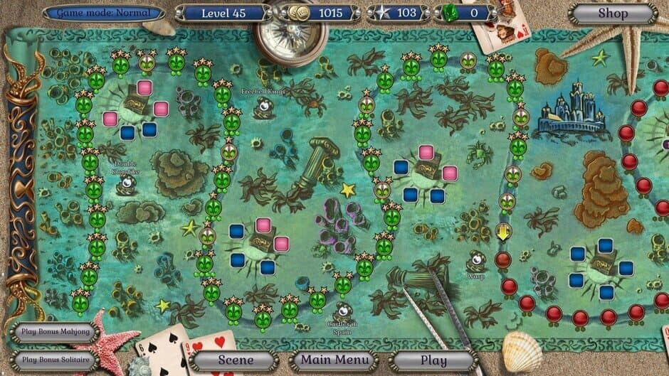 Скриншот 9 из Jewel Match Atlantis Solitaire: Collector's Edition