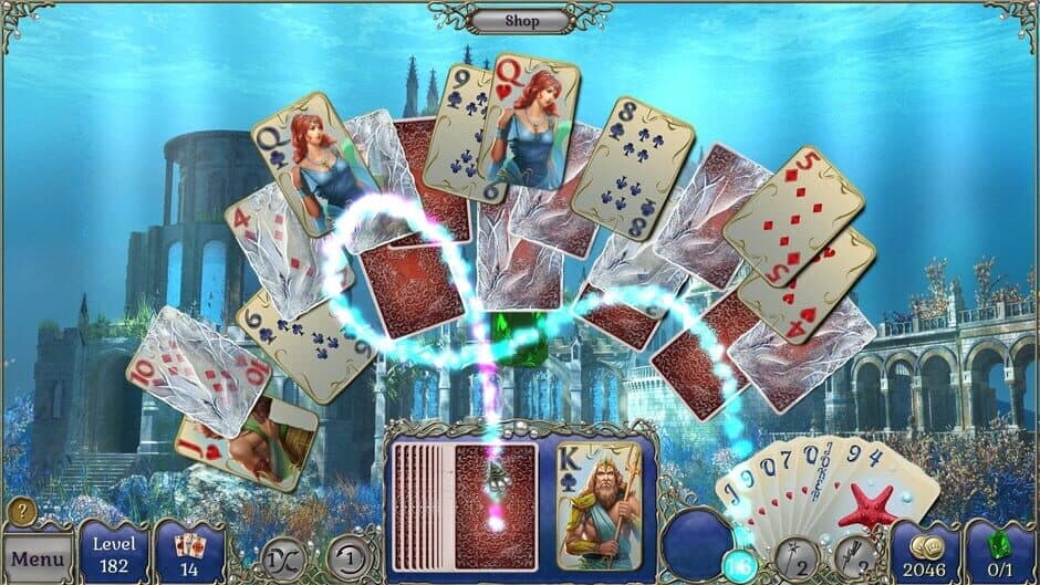 Скриншот 11 из Jewel Match Atlantis Solitaire: Collector's Edition