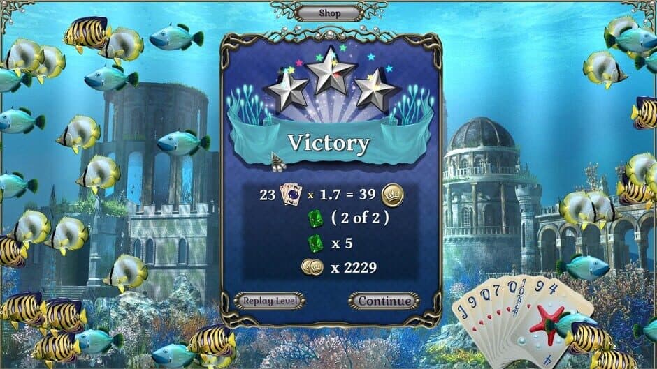Скриншот 10 из Jewel Match Atlantis Solitaire: Collector's Edition
