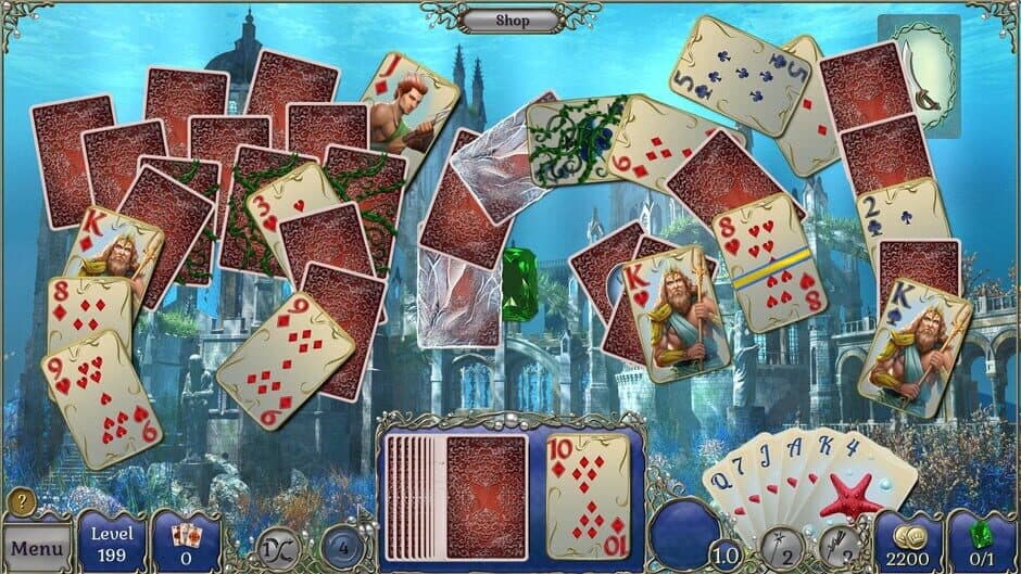 Скриншот 12 из Jewel Match Atlantis Solitaire: Collector's Edition