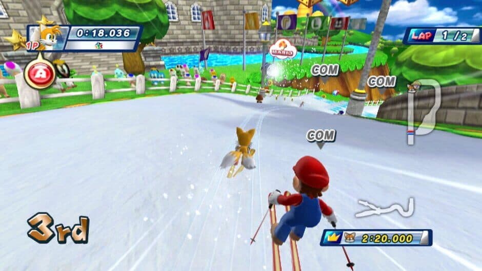 Скриншот 2 из Mario & Sonic at the Olympic Winter Games