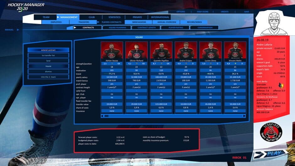 Скриншот 1 из Hockey Manager 20|20