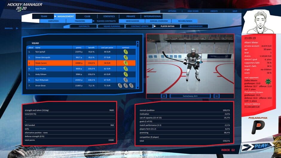 Скриншот 2 из Hockey Manager 20|20