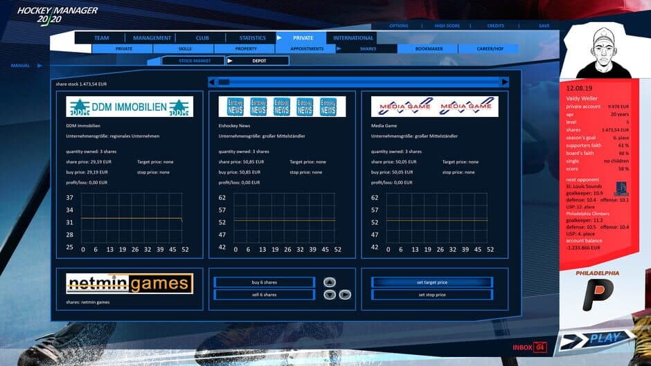 Скриншот 12 из Hockey Manager 20|20