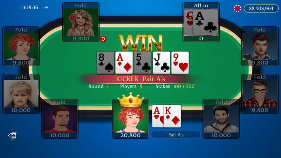 Скриншот 4 из Solo King: Single Player - Texas Hold'em Poker