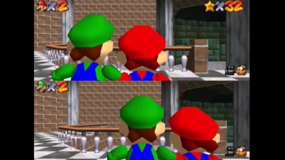 Скриншот 1 из Super Mario 64 Splitscreen Multiplayer