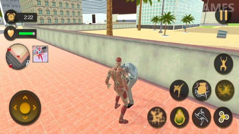 Скриншот 1 из Superhero Captain Robot Flying Newyork City War