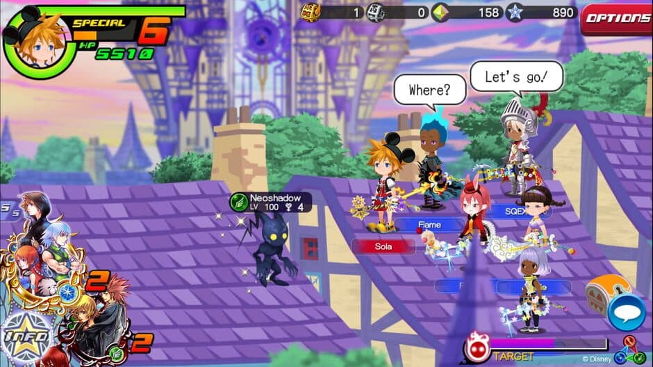 Скриншот 2 из Kingdom Hearts χ[chi]
