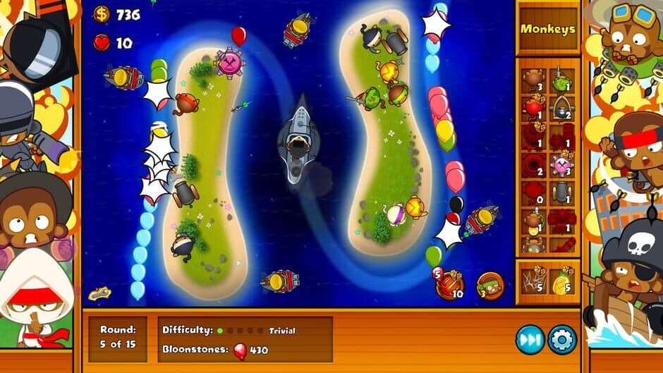 Скриншот 1 из Bloons Monkey City