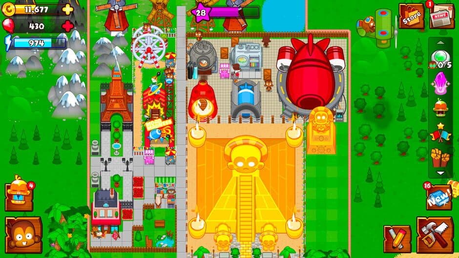 Скриншот 2 из Bloons Monkey City