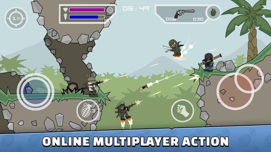 Скриншот 7 из Mini Militia - Doodle Army 2