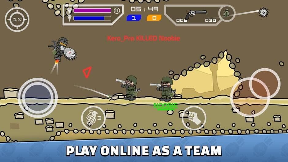 Скриншот 6 из Mini Militia - Doodle Army 2