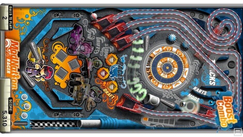 Скриншот 1 из Pinball Heroes: Modnation Racers
