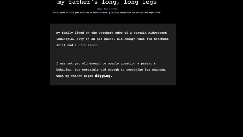 Скриншот 1 из My Father's Long, Long Legs