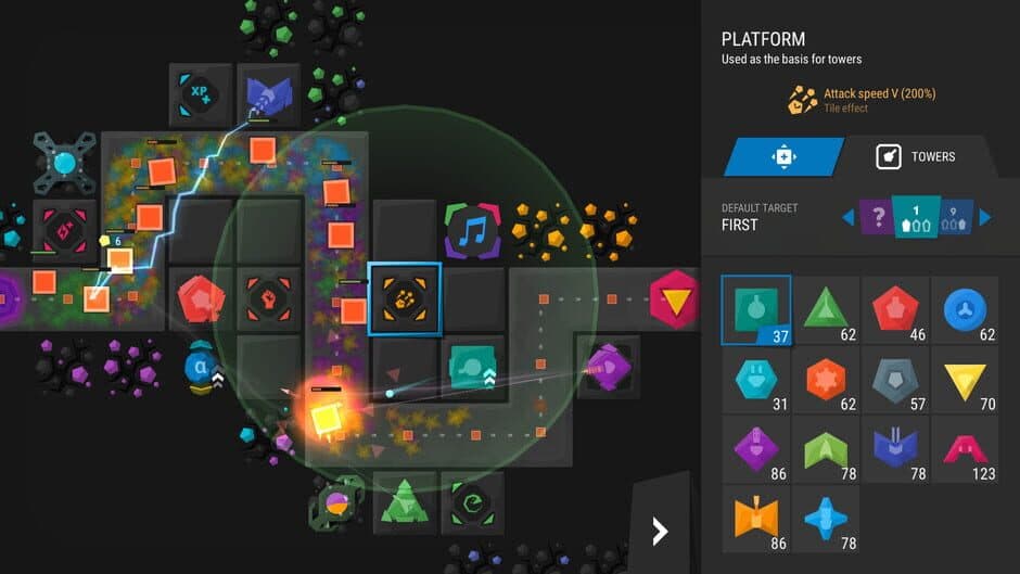 Скриншот 4 из Infinitode 2: Infinite Tower Defense