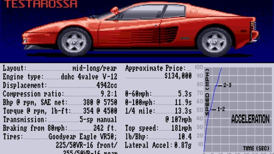 Скриншот 1 из Test Drive II: Car Disk - The Supercars