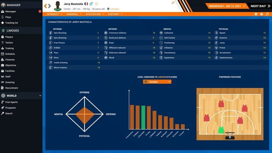 Скриншот 1 из Pro Basketball Manager 2021