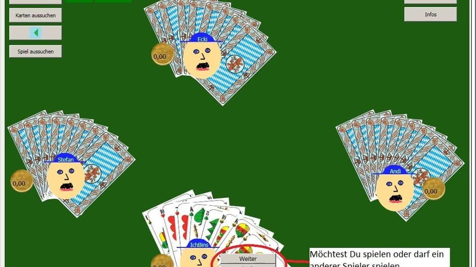 Скриншот 1 из SchafkopfSpiel