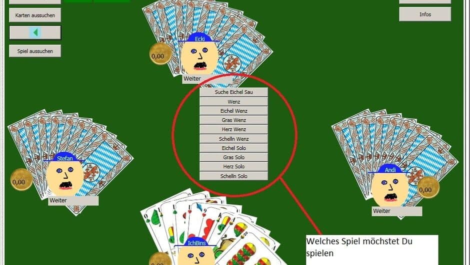 Скриншот 2 из SchafkopfSpiel