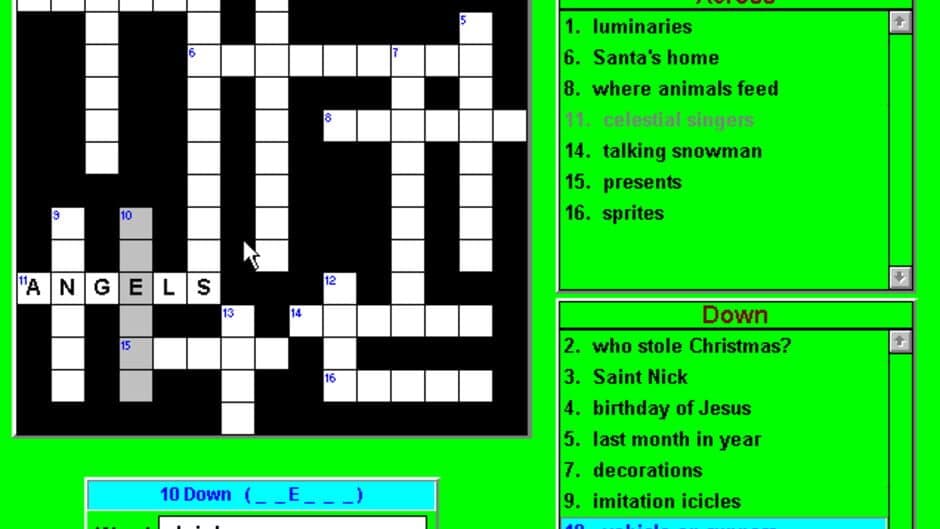 Скриншот 2 из Crosswords & More for Windows