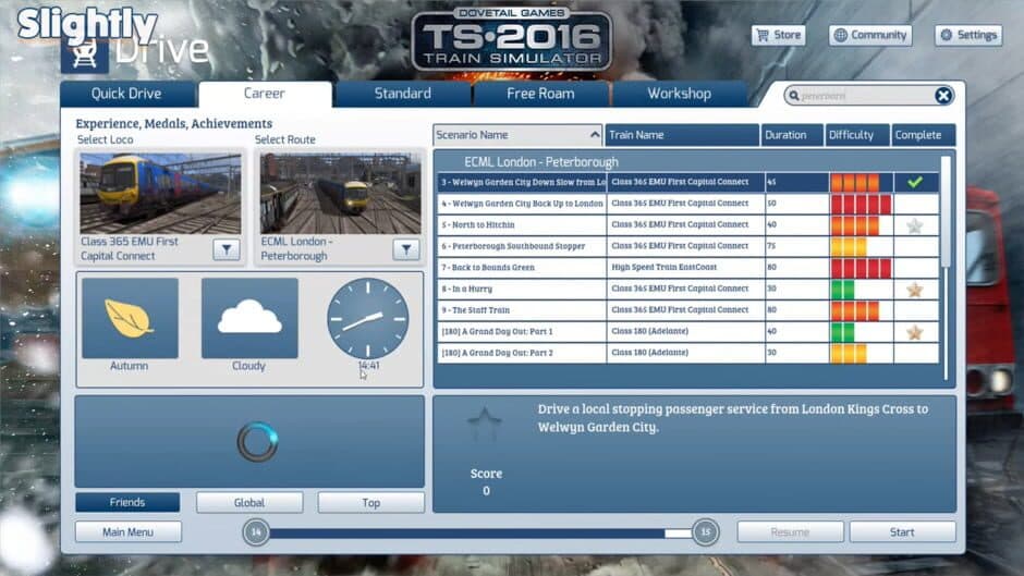 Скриншот 1 из Train Simulator 2016