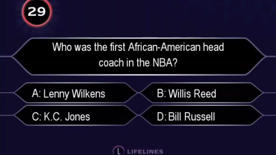 Скриншот 1 из Who Wants to Be a Millionaire: Sports Edition