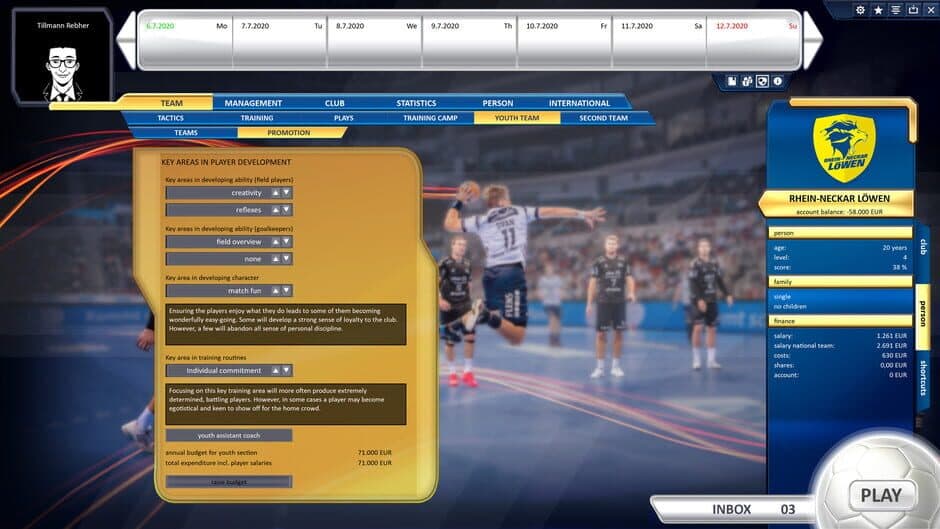 Скриншот 5 из Handball Manager 2021