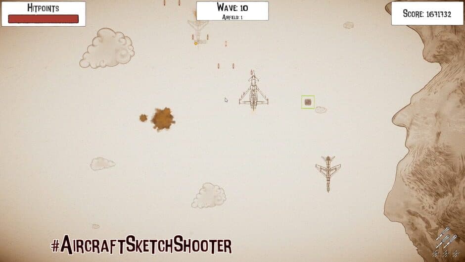 Скриншот 1 из Aircraft Sketch Shooter