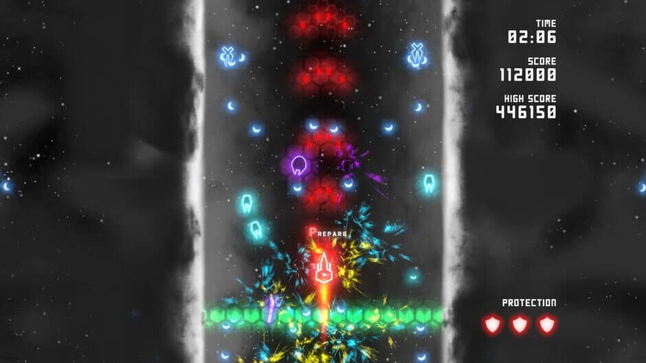 Скриншот 2 из Neon Ships: The Type'em Up Shooter