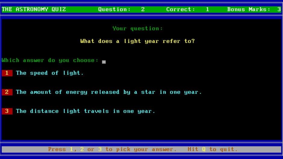 Скриншот 1 из The Astronomy Quiz