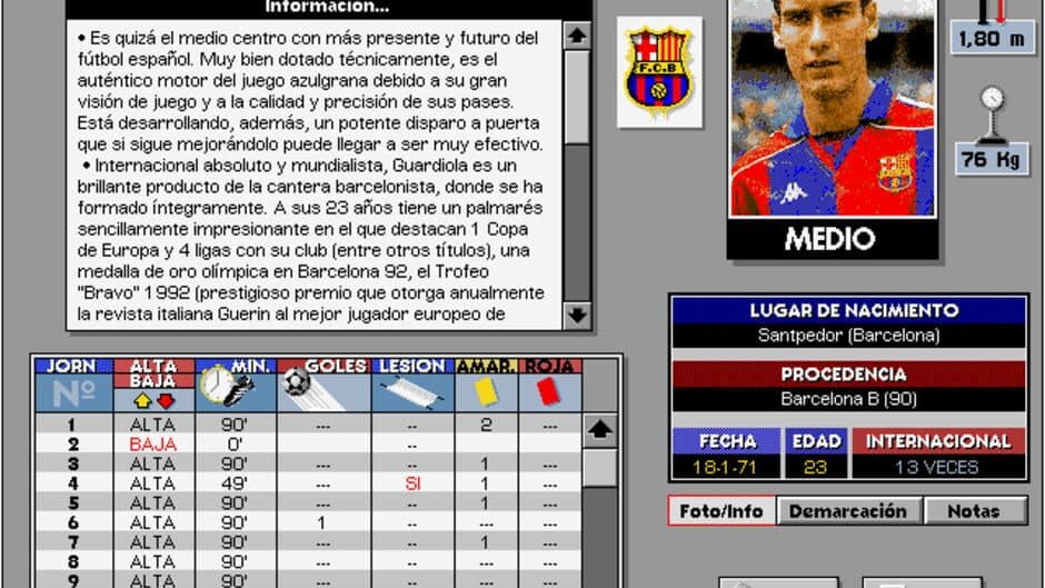 Скриншот 2 из PC Fútbol 3.0