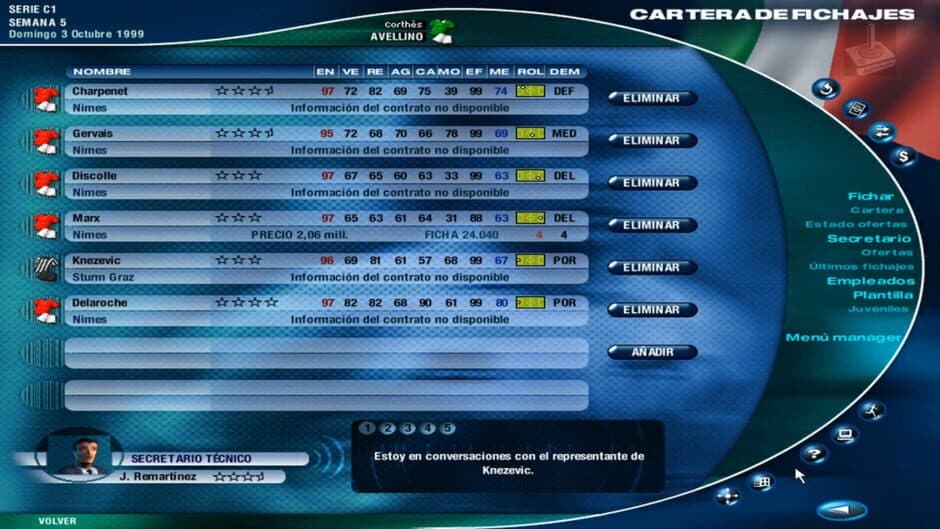 Скриншот 1 из PC Fútbol 2000