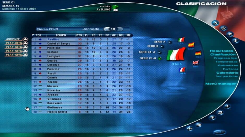 Скриншот 2 из PC Fútbol 2000
