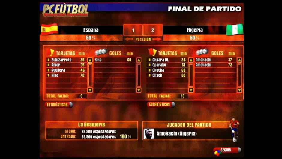 Скриншот 3 из PC Fútbol Selección Española '98