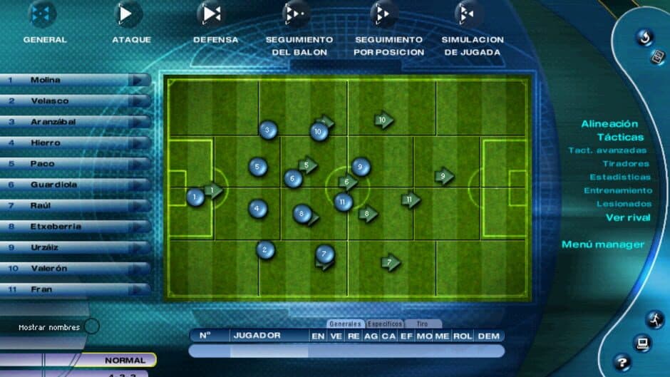 Скриншот 1 из PC Fútbol Selección Española Europa 2000
