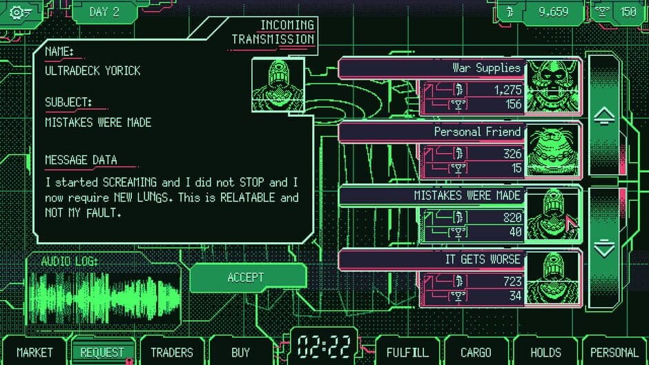 Скриншот 2 из Space Warlord Organ Trading Simulator