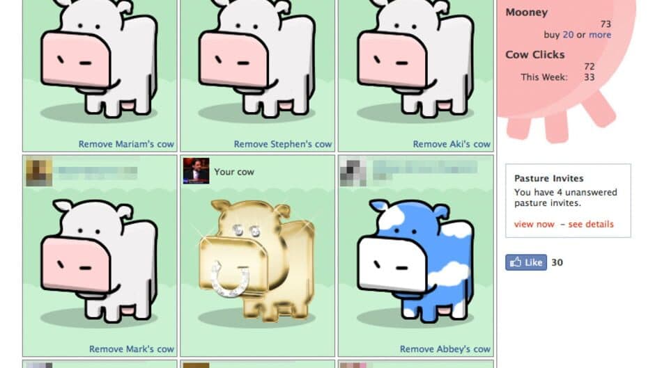 Скриншот 1 из Cow Clicker
