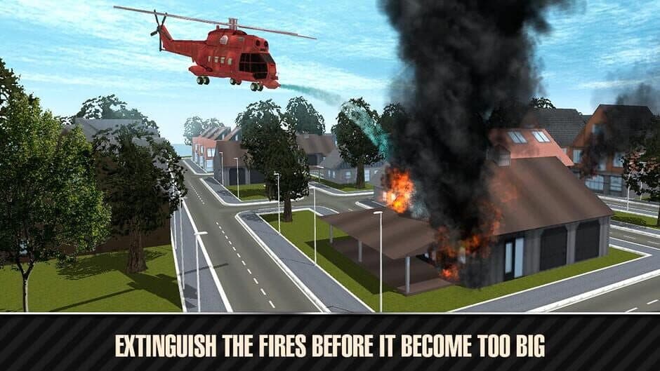 Скриншот 3 из Emergency Fire Helicopter Simulator 3D