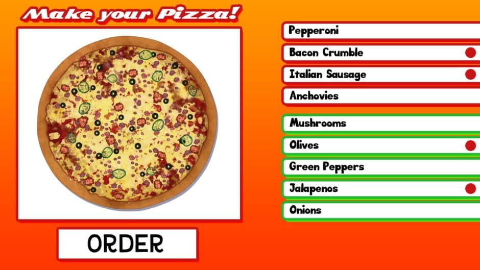 Скриншот 2 из Order A Pizza: A Visual Novel