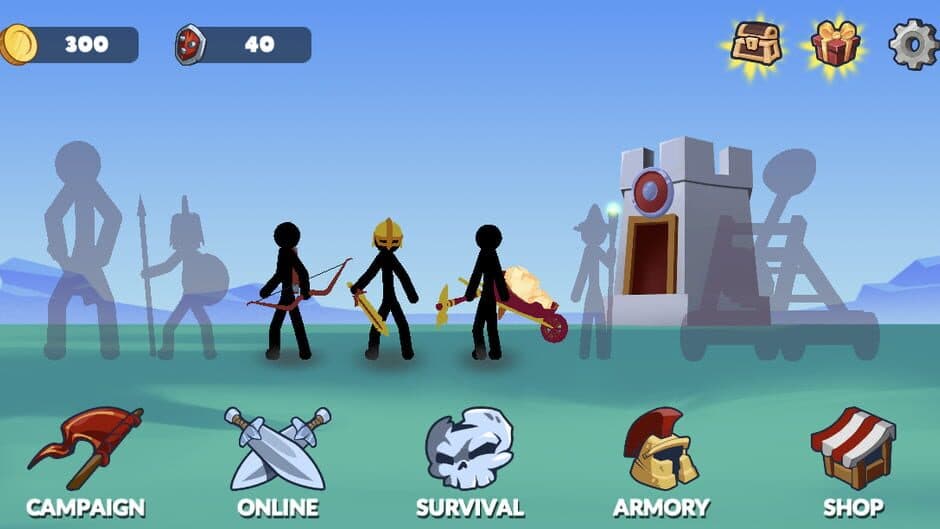 Скриншот 1 из Stickman Clans