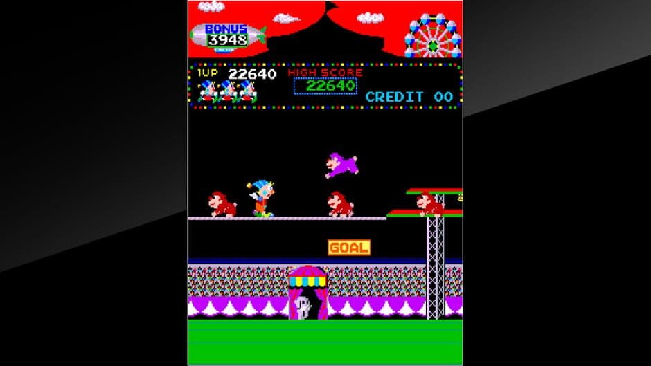 Скриншот 2 из Arcade Archives: Circus Charlie