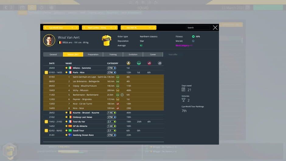 Скриншот 4 из Pro Cycling Manager 2021