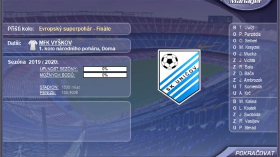 Скриншот 4 из Czech Soccer Manager 2020