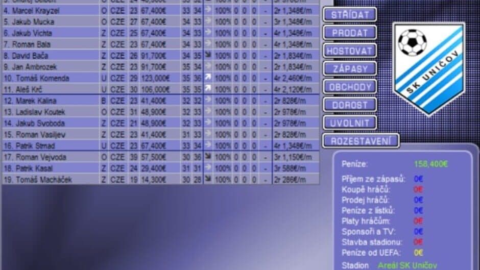 Скриншот 2 из Czech Soccer Manager 2020