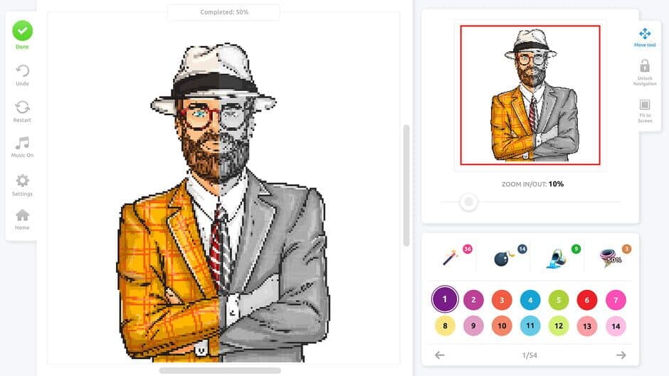 Скриншот 2 из Pixel Art Coloring Book