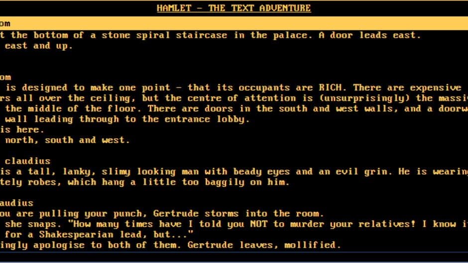 Скриншот 2 из Hamlet: The Text Adventure