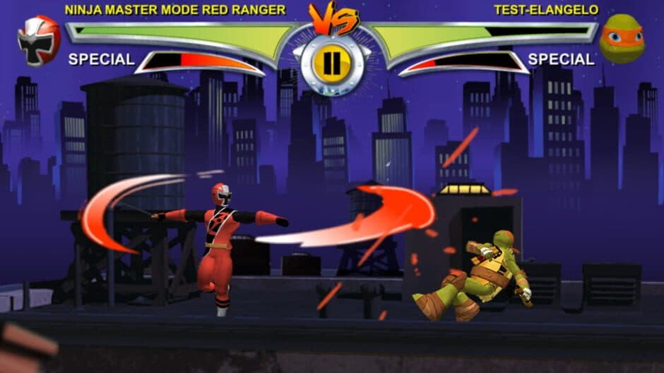 Скриншот 3 из Power Rangers vs Teenage Mutant Ninja Turtles: Ultimate Hero Clash 2