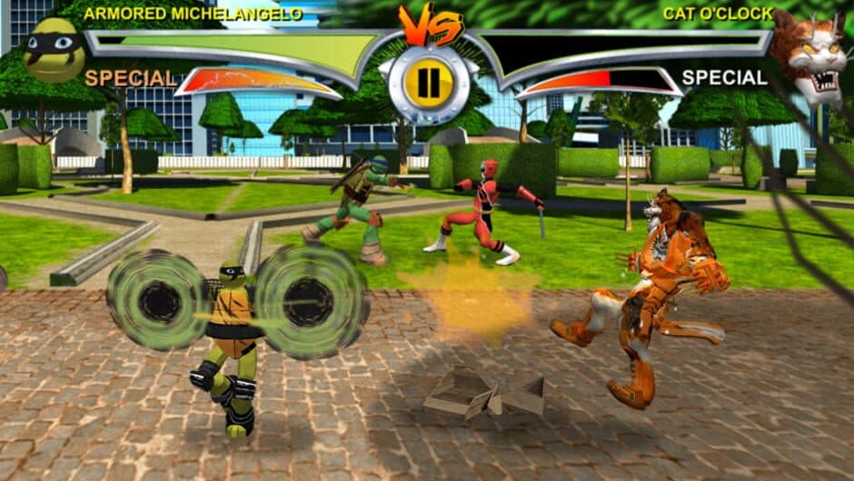Скриншот 6 из Power Rangers vs Teenage Mutant Ninja Turtles: Ultimate Hero Clash 2